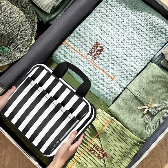 Travel Toiletry Bag, Water-Resistant Hanging Cosmetic Bag, Travel Access handbag - Picture 8 of 8